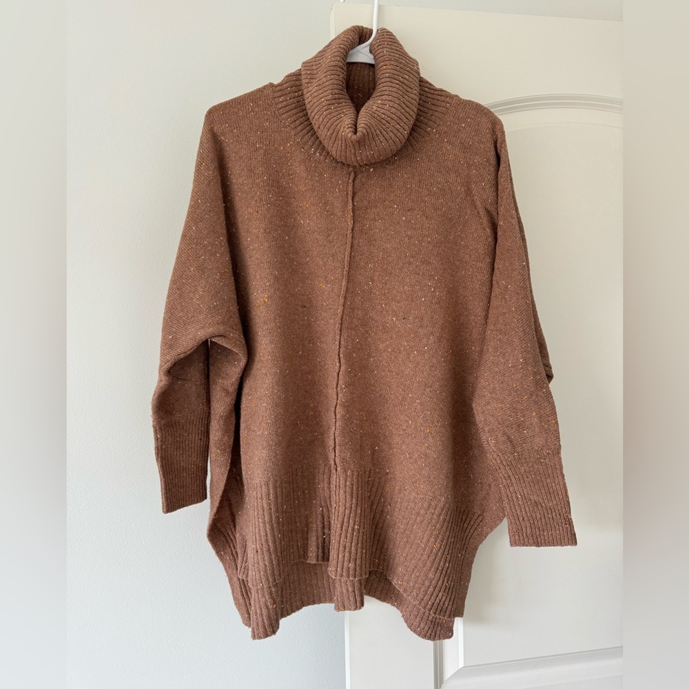 Cozy Brown Turtleneck Sweater